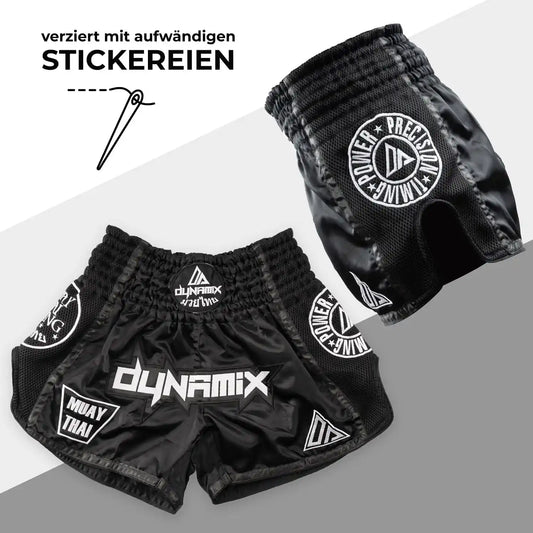 Dynamix Athletics Muay Thai Shorts Warpath Schwarz