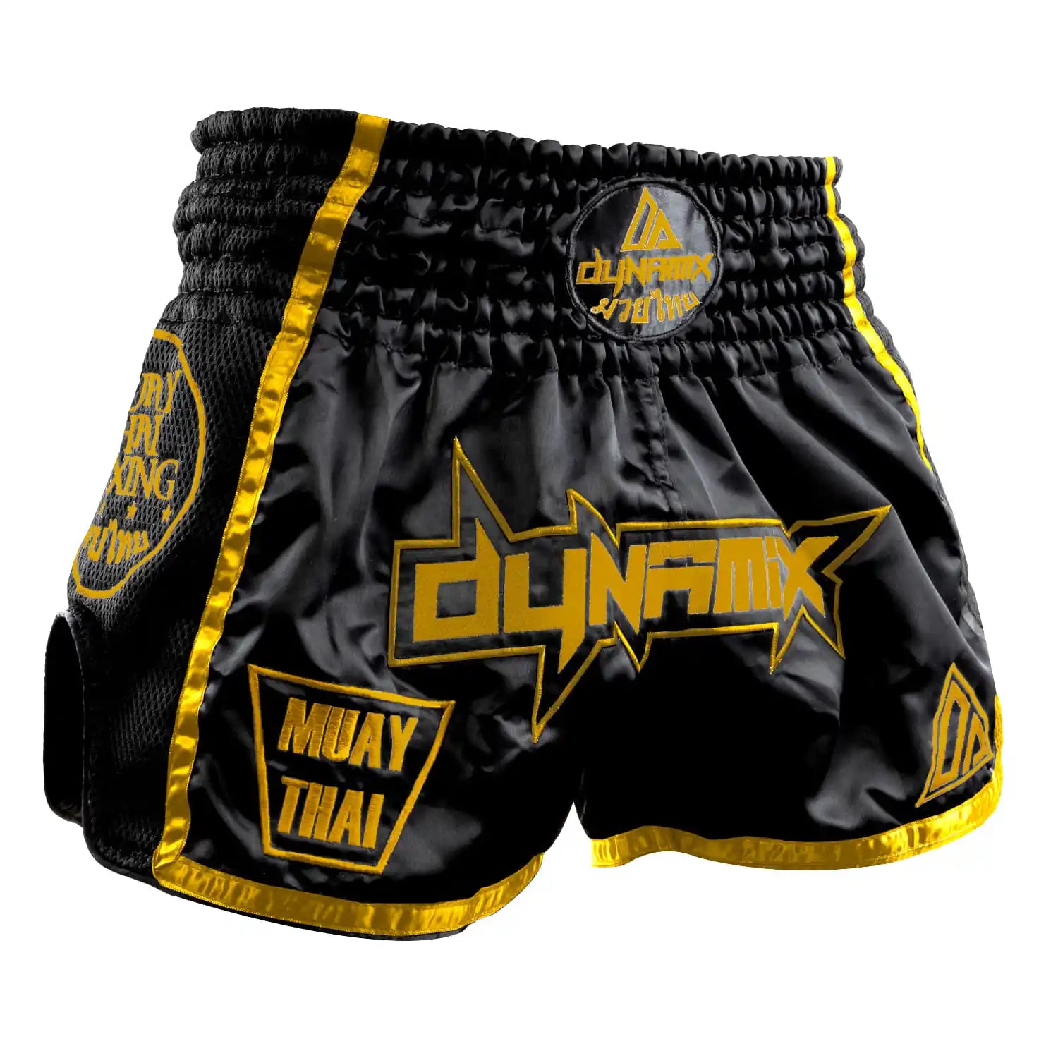 Dynamix Athletics Muay Thai Shorts Warpath Schwarz/Gold