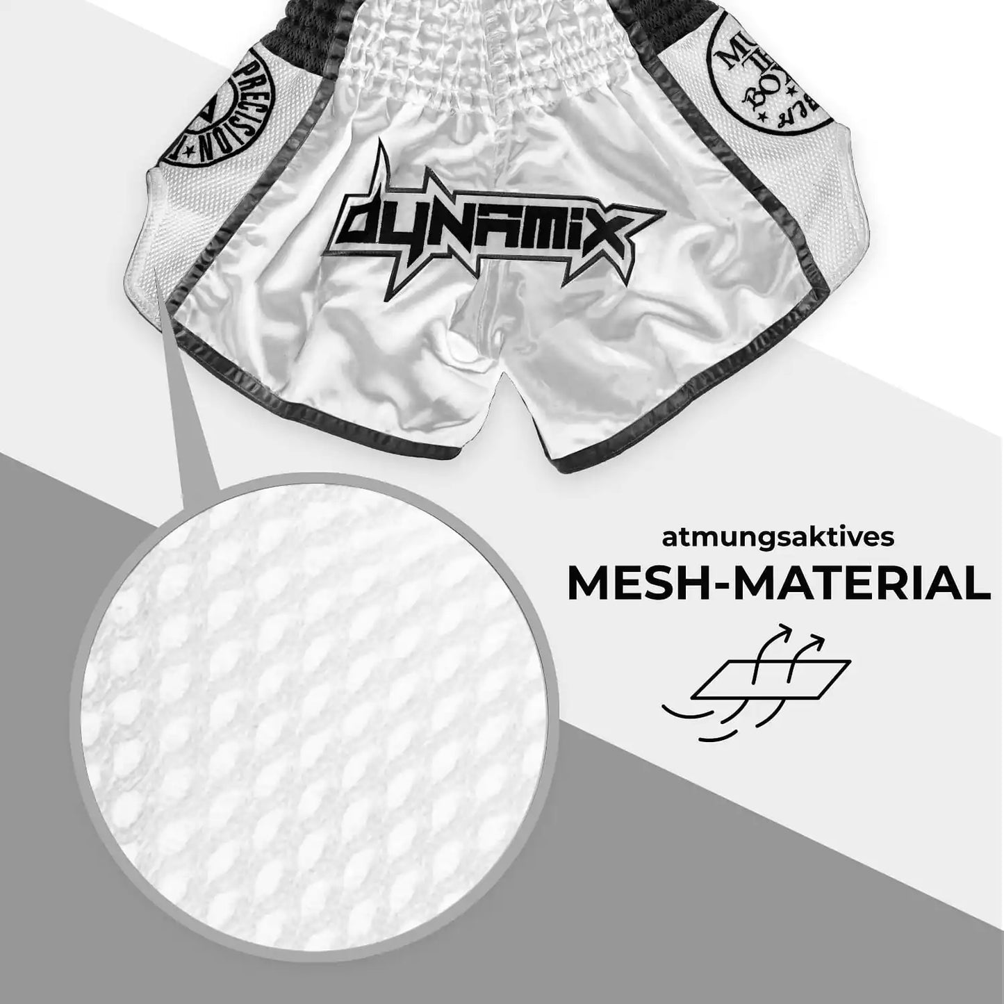 Dynamix Athletics Muay Thai Shorts Warpath Weiß