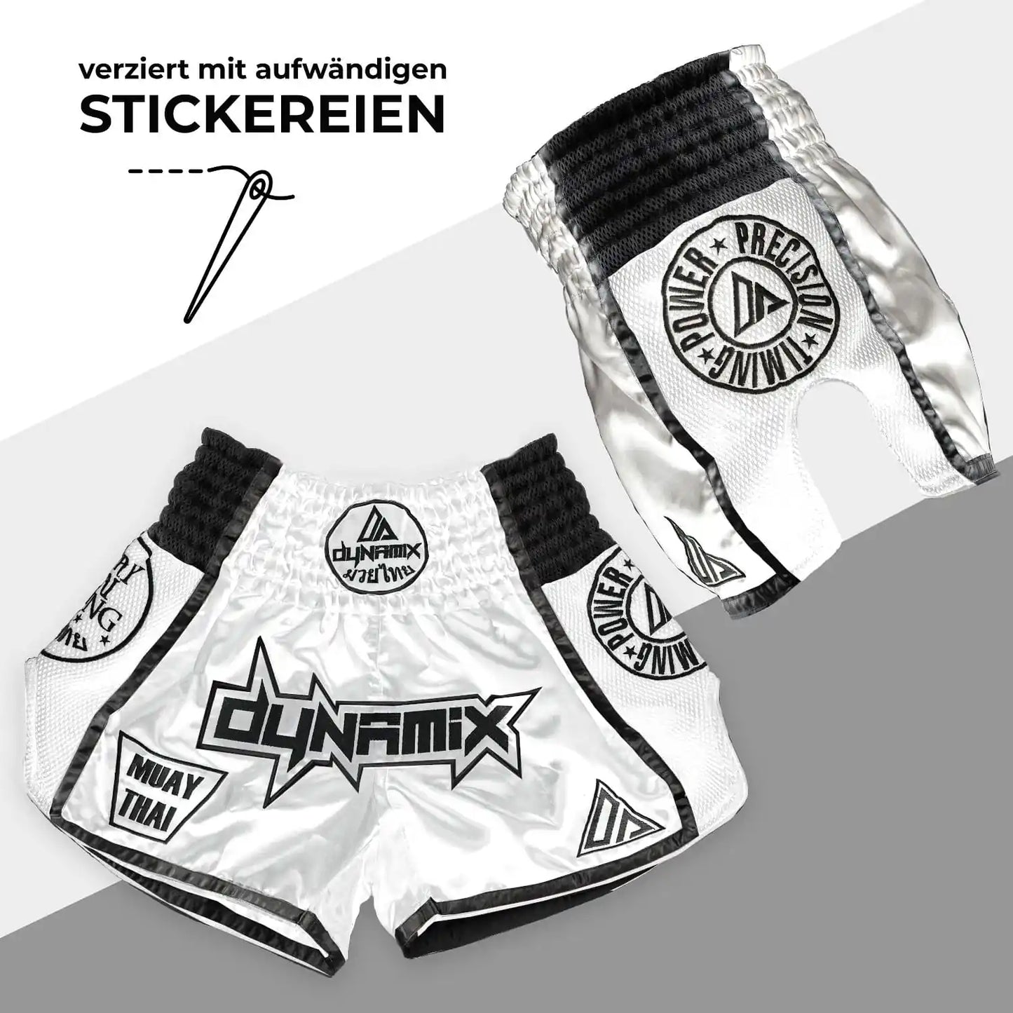 Dynamix Athletics Muay Thai Shorts Warpath Weiß