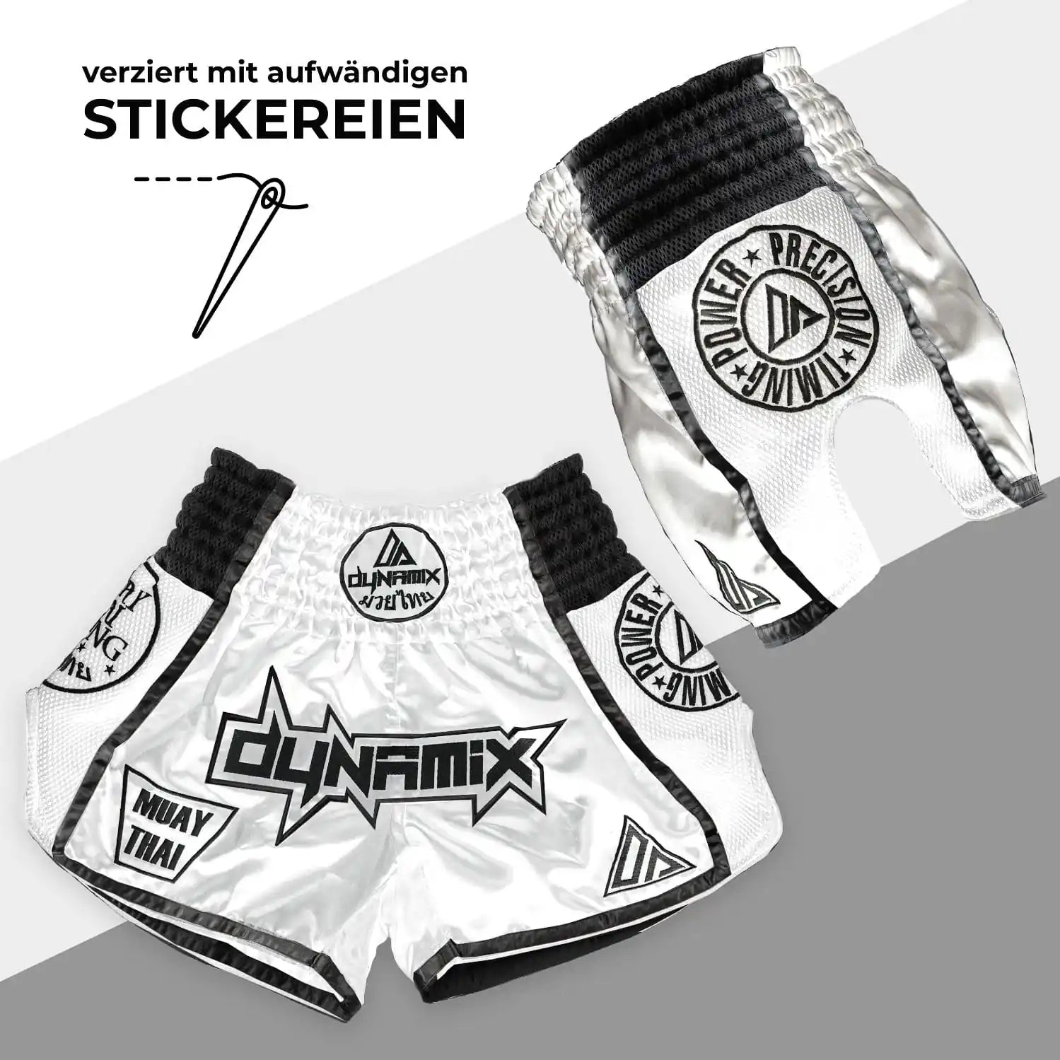Dynamix Athletics Muay Thai Shorts Warpath Weiß