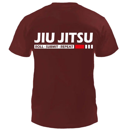Dynamix Athletics T-Shirt Jiu Jitsu Submit Burgundy