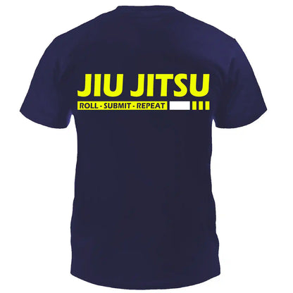 Dynamix Athletics T-Shirt Jiu Jitsu Submit Navy Blau