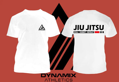 Dynamix Athletics T-Shirt Jiu Jitsu Submit Weiß