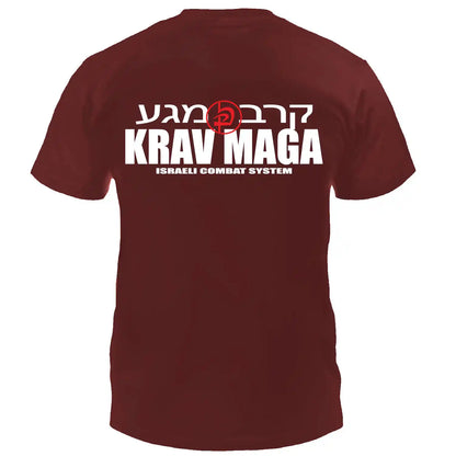 Dynamix Athletics T-Shirt Krav Maga Combat Burgundy