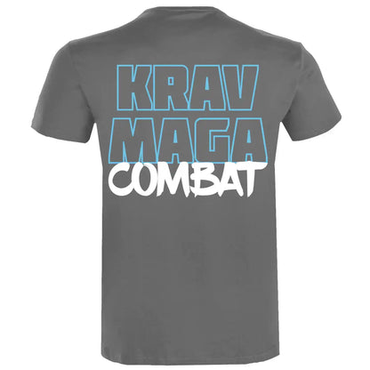 Dynamix Athletics T-Shirt Krav Maga Combat V2 Grau/Blau