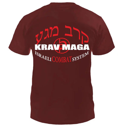 Dynamix Athletics T-Shirt Krav Maga System Burgundy