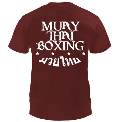 Dynamix Athletics T-Shirt Muay Thai Boxing Burgundy