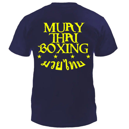 Dynamix Athletics T-Shirt Muay Thai Boxing Navy Blau