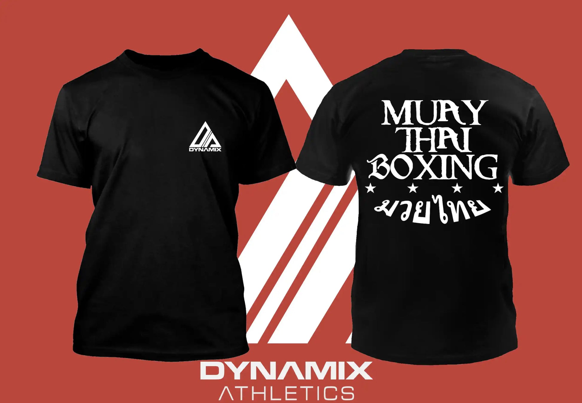 Dynamix Athletics T-Shirt Muay Thai Boxing Schwarz
