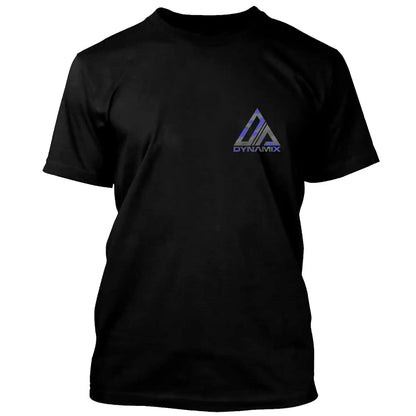 Dynamix Athletics T-Shirt Muay Thai Fight Schwarz/Camo Blau