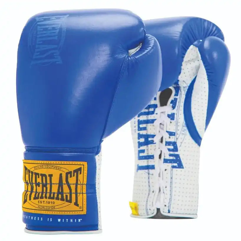 Everlast Boxhandschuhe 1910 Sparring Laced Blau