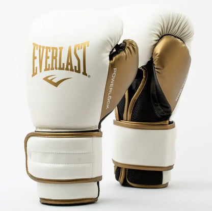 Everlast Boxhandschuhe Powerlock 2R Weiß/Gold