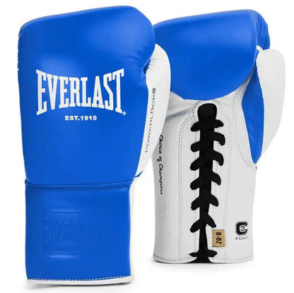 Everlast Boxhandschuhe Powerlock OG Pro Fight Blau/Weiß
