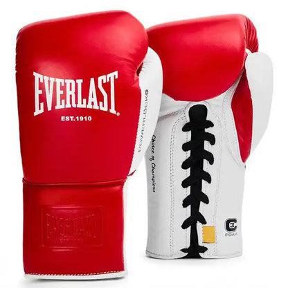 Everlast Boxhandschuhe Powerlock OG Pro Fight Rot/Weiß