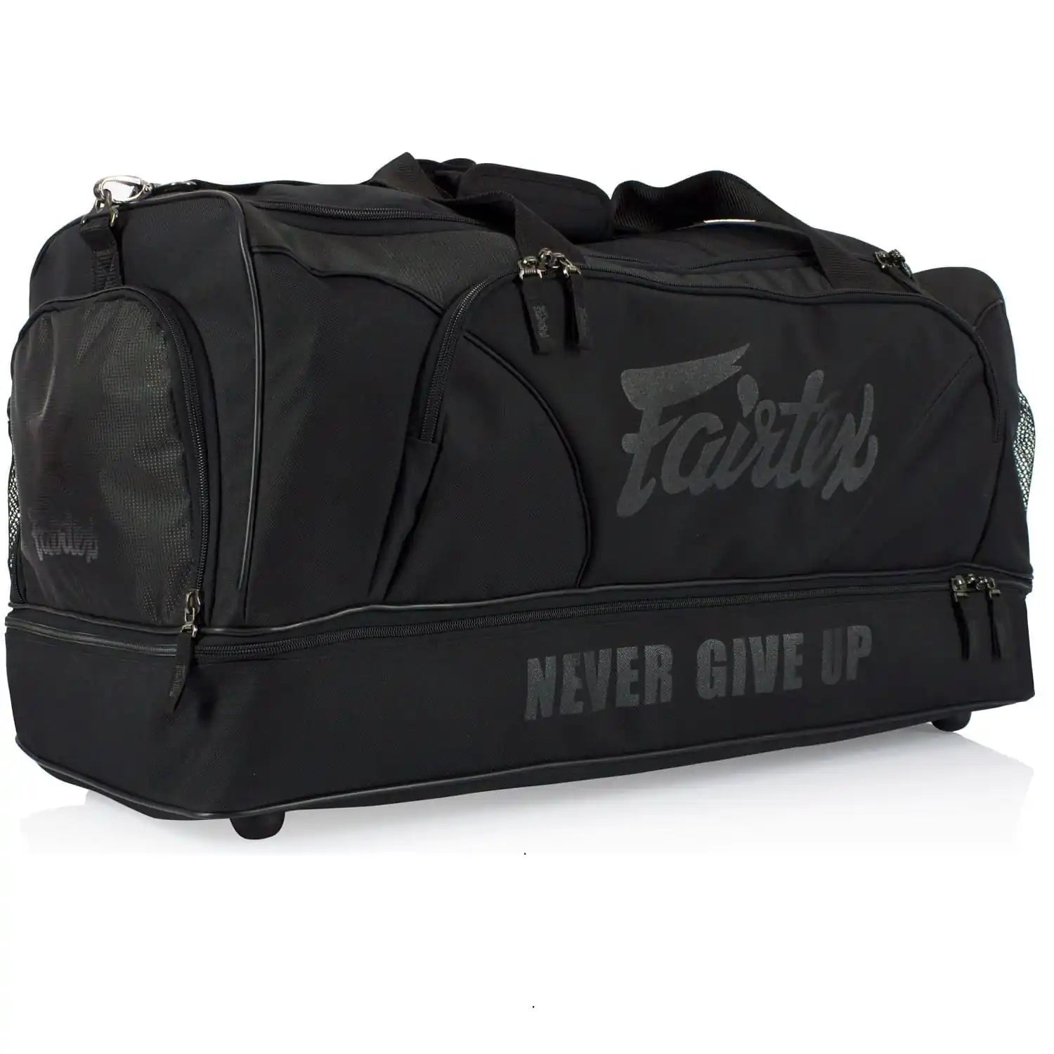 Fairtex Sporttasche Never Give Up Schwarz