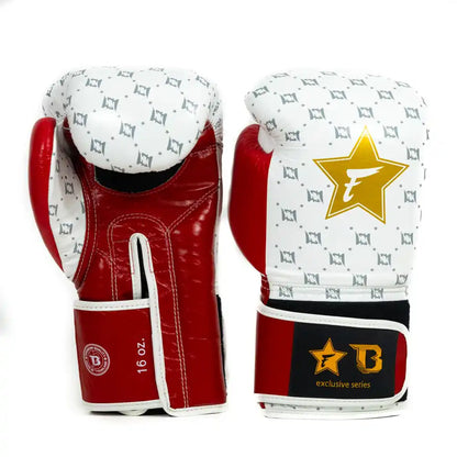 Fairtex X Booster Boxhandschuhe BG Star Weiß/Rot