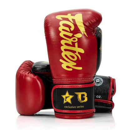 Fairtex X Booster Boxhandschuhe BG V2 Rot/Schwarz/Gold
