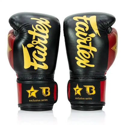 Fairtex X Booster Boxhandschuhe BG V2 Schwarz/Rot/Gold
