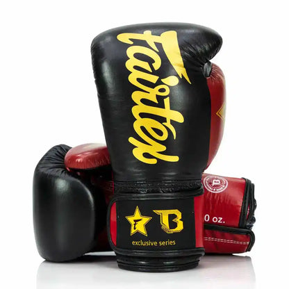 Fairtex X Booster Boxhandschuhe BG V2 Schwarz/Rot/Gold