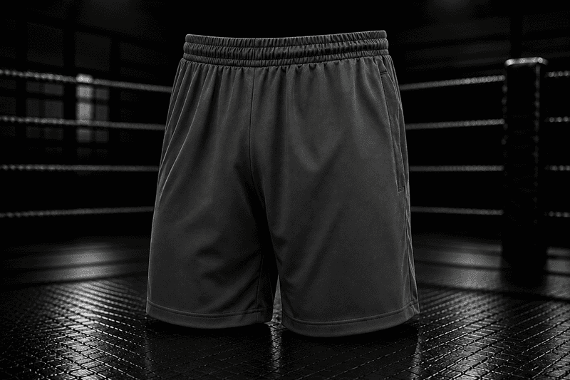 Eine Funktionsshorts in einem Boxring