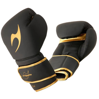 Ju-Sports Boxhandschuhe Training Pro Schwarz/Gold 12oz