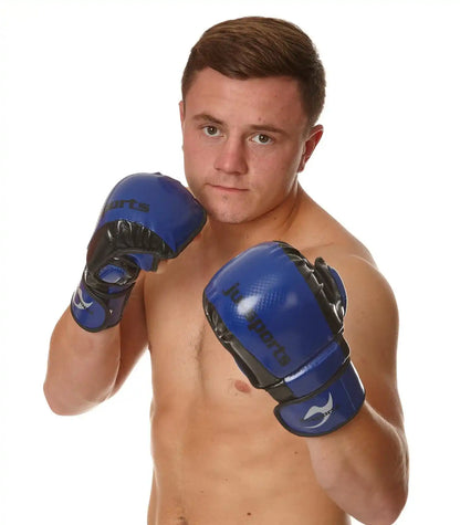 Ju-Sports MMA Sparring Handschuhe Carbon Blau