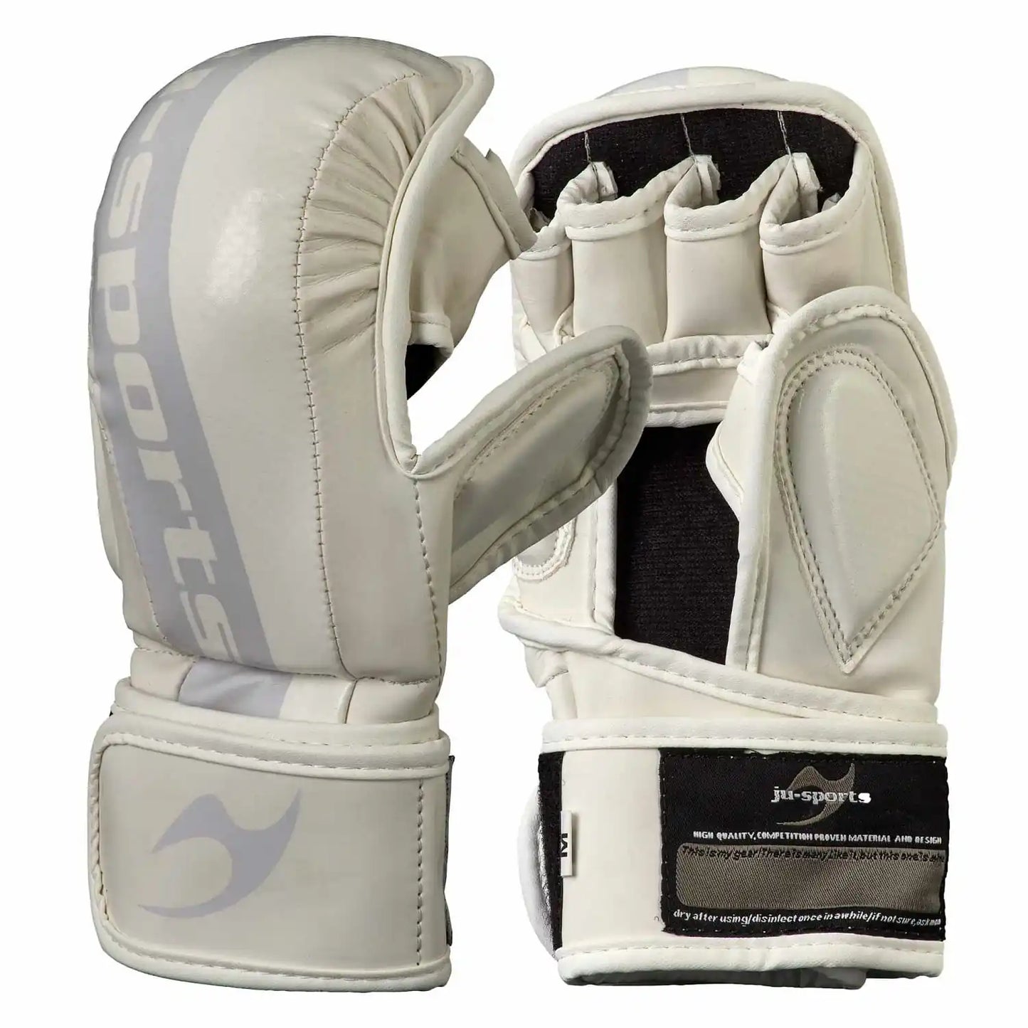 Ju-Sports MMA Sparring Handschuhe Carbon "Paladin" Weiß