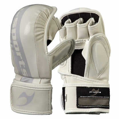Ju-Sports MMA Sparring Handschuhe Carbon "Paladin" Weiß