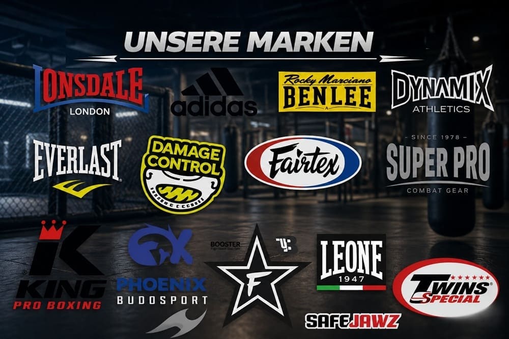 Bild mit 15 Kampfsport Marken Logos