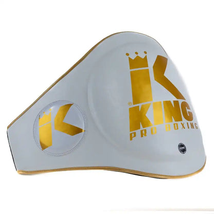 King Pro Boxing Bauchpratze BP Weiß/Gold