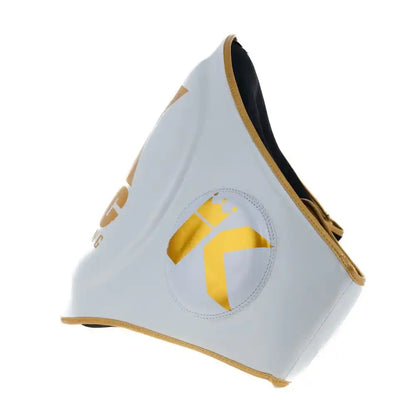 King Pro Boxing Bauchpratze BP Weiß/Gold