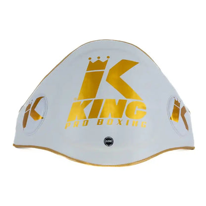 King Pro Boxing Bauchpratze BP Weiß/Gold