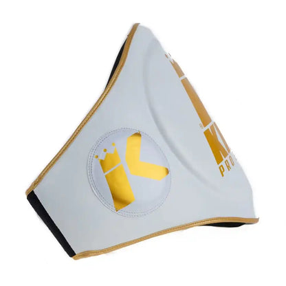 King Pro Boxing Bauchpratze BP Weiß/Gold