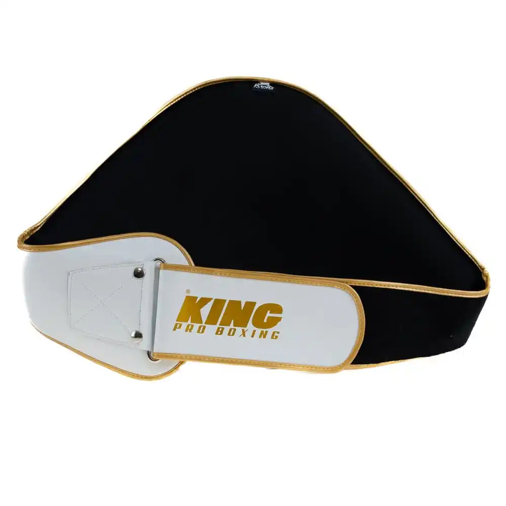 King Pro Boxing Bauchpratze BP Weiß/Gold