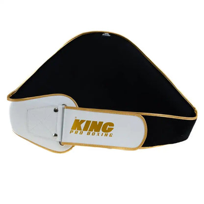 King Pro Boxing Bauchpratze BP Weiß/Gold