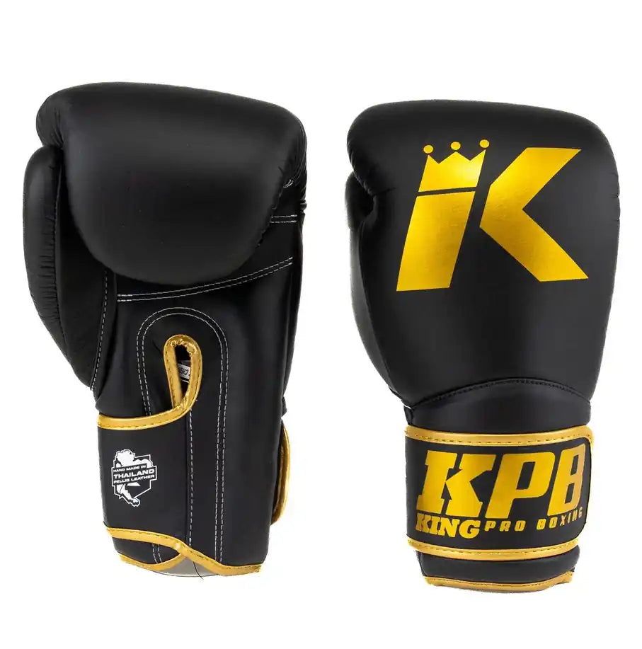 King Pro Boxing Boxhandschuhe BGK3 Schwarz/Gold