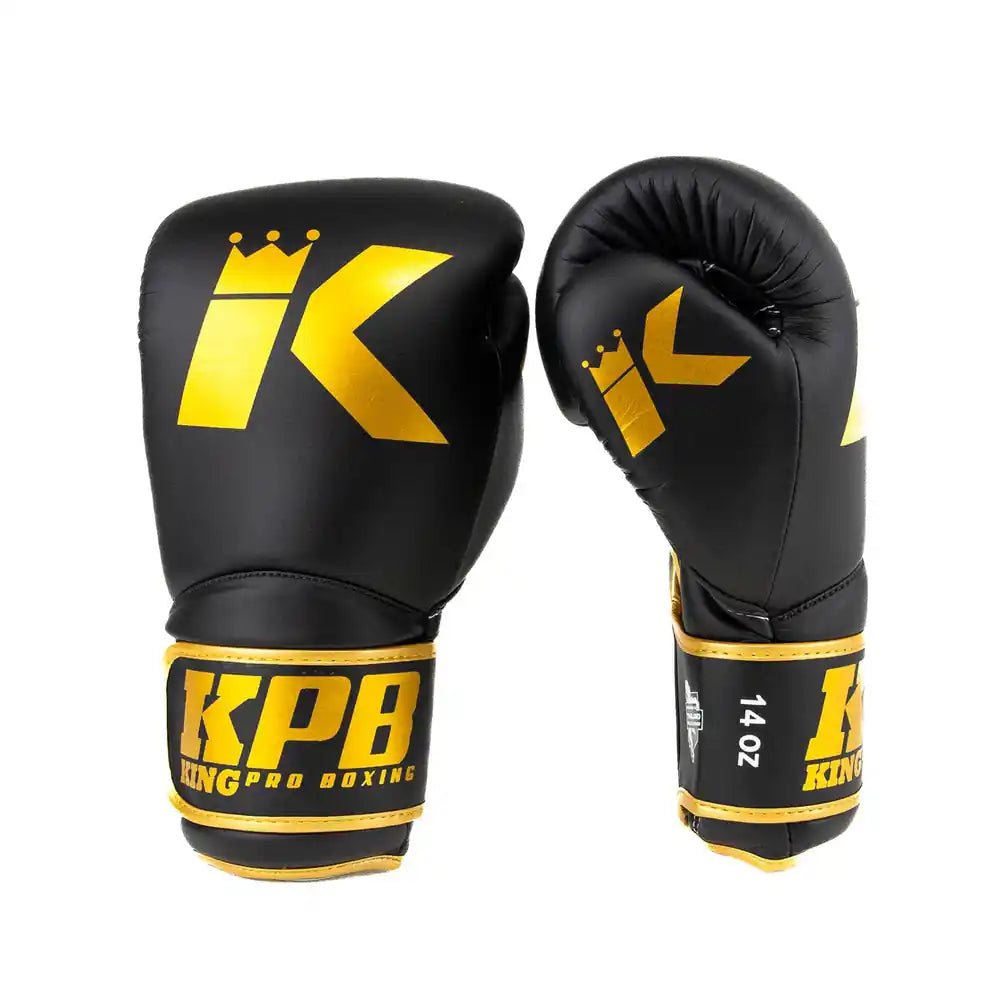 King Pro Boxing Boxhandschuhe BGK3 Schwarz/Gold