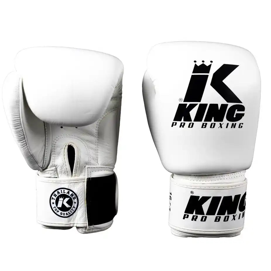 King Pro Boxing Boxhandschuhe BGVL3 Weiß
