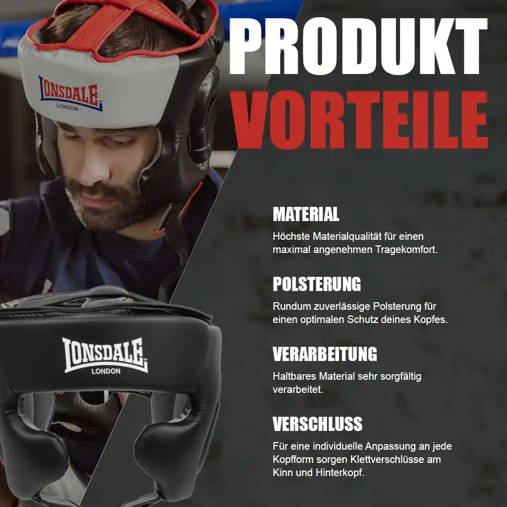 LONSDALE Kopfschutz Stanford - Schwarz