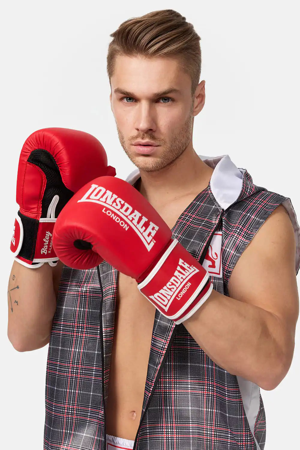 LONSDALE Sandsackhandschuhe Barley - Rot