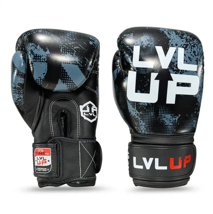 LVL UP Boxhandschuhe Stadium 1 Schwarz/Grau