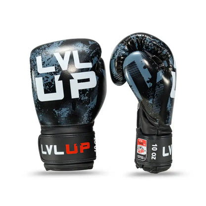 LVL UP Boxhandschuhe Stadium 1 Schwarz/Grau