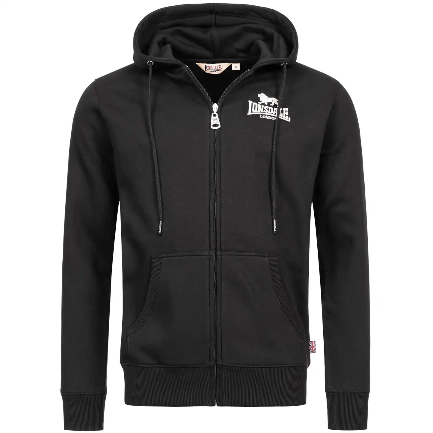 Lonsdale Zip-Hoodie Annalong Schwarz