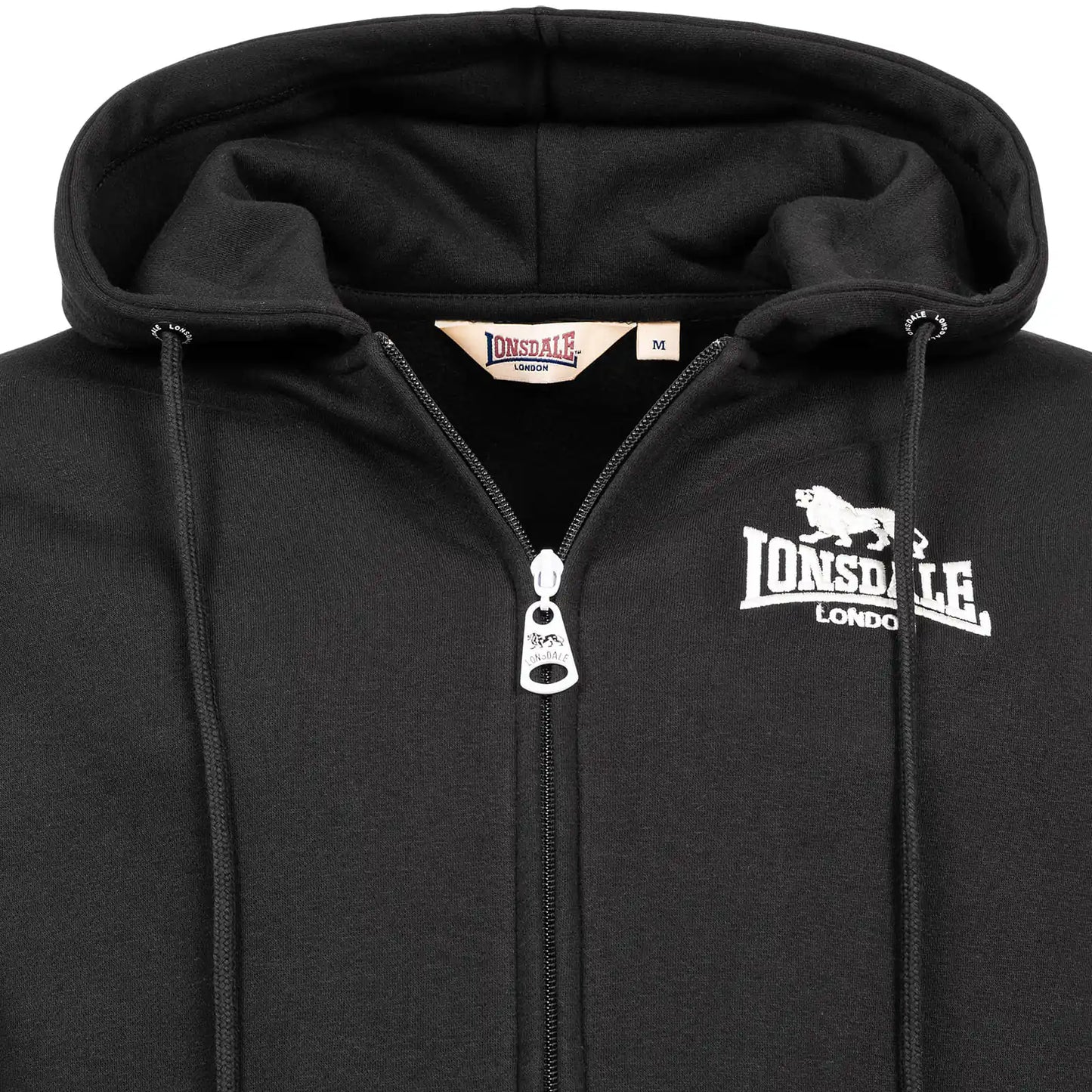 Lonsdale Zip-Hoodie Annalong Schwarz
