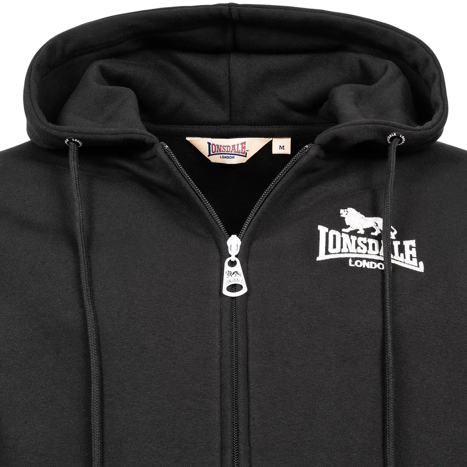 Lonsdale Zip-Hoodie Annalong Schwarz