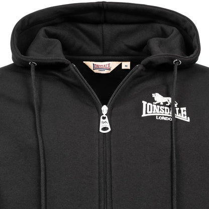 Lonsdale Zip-Hoodie Annalong Schwarz