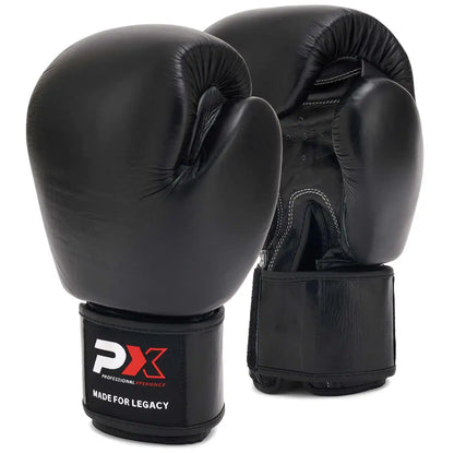PX Boxhandschuhe Legacy Leder Schwarz