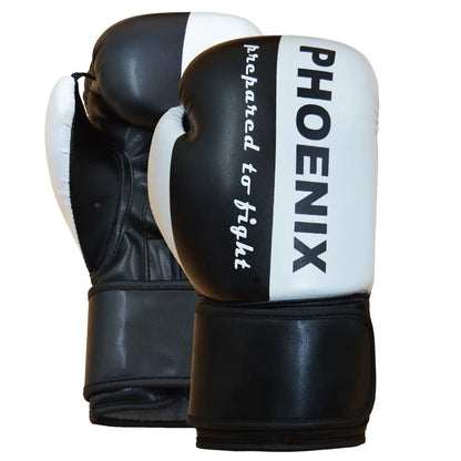 PX Boxhandschuhe Prepared to Fight Schwarz/Weiß
