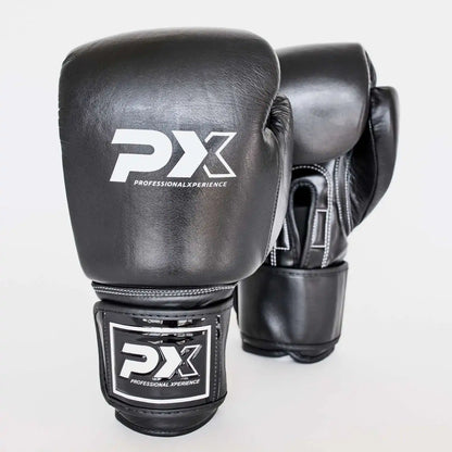 PX Boxhandschuhe Schwarz Leder